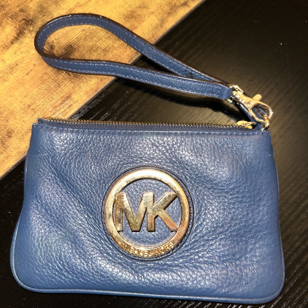 Michael Kors Blue Wristlet